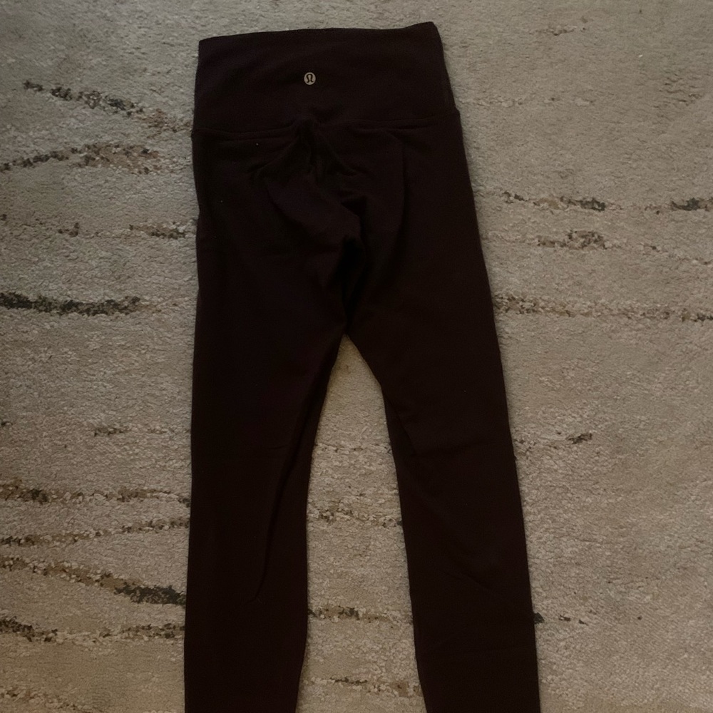maroon lululemon leggings